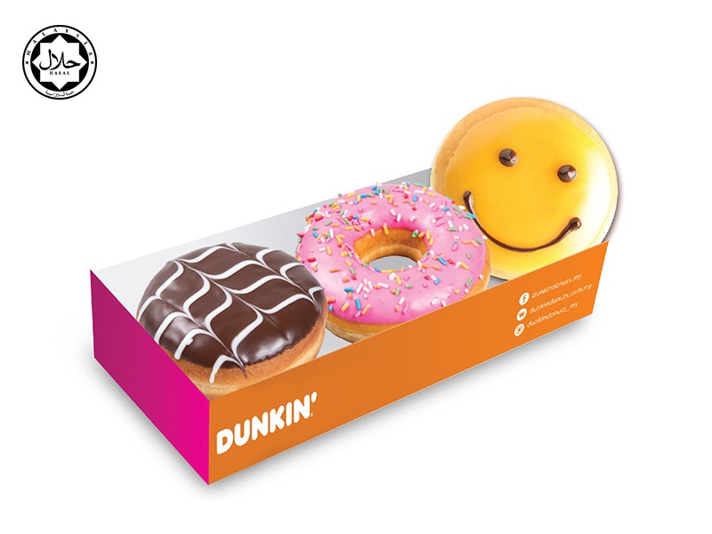 Redeem Box of 3 Assorted Donuts by Dunkin’ Donuts with Setel