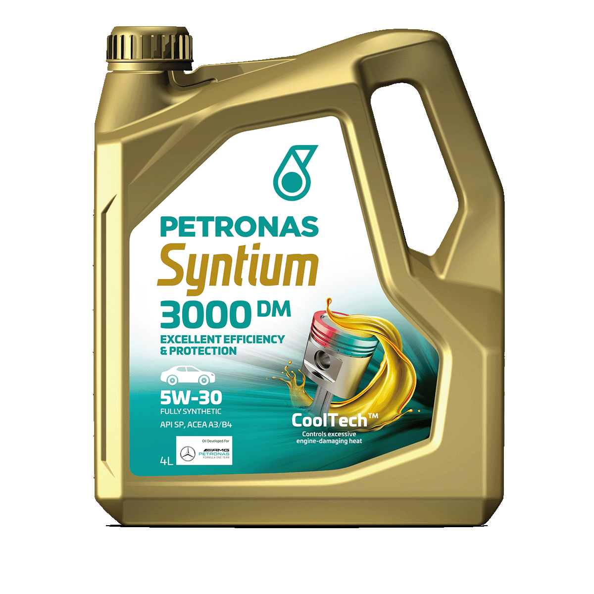 PETRONAS Syntium 3000 5W-30 Fully Synthetic Engine Oil API SN PLUS (4L)