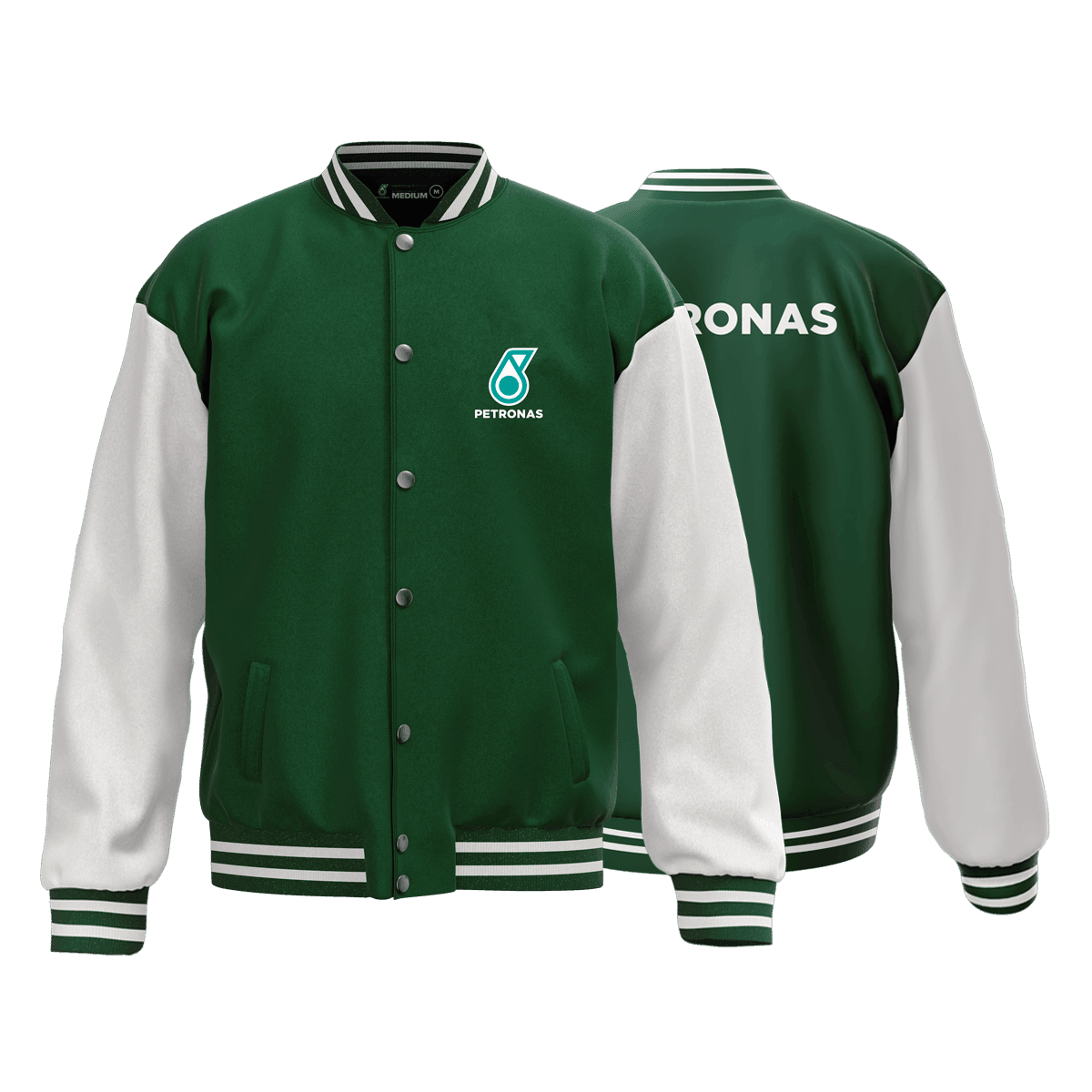 PETRONAS Helios Varsity Jacket Green/White