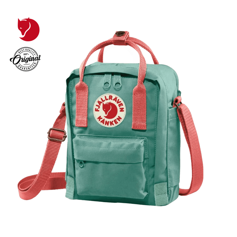 Fjallraven kanken backpack frost green peach pink on sale