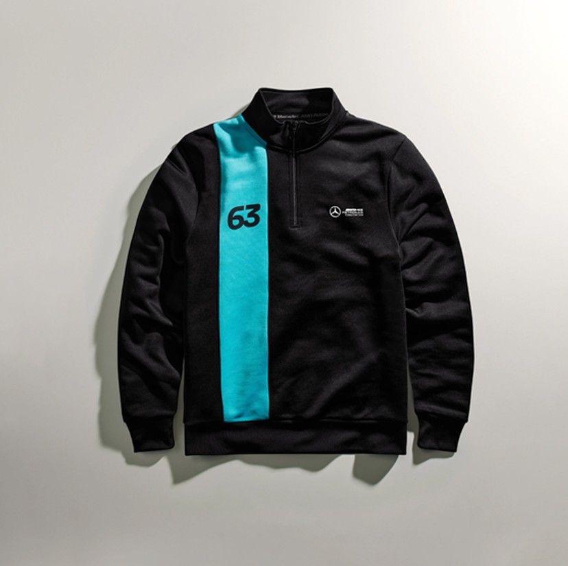 F1 2024 メルセデス ハミルトン ラッセル 1/4 ジップ スウェット S Mercedes-AMG PETRONAS 2024 George Russell 1/4 Zip Sweater - Long