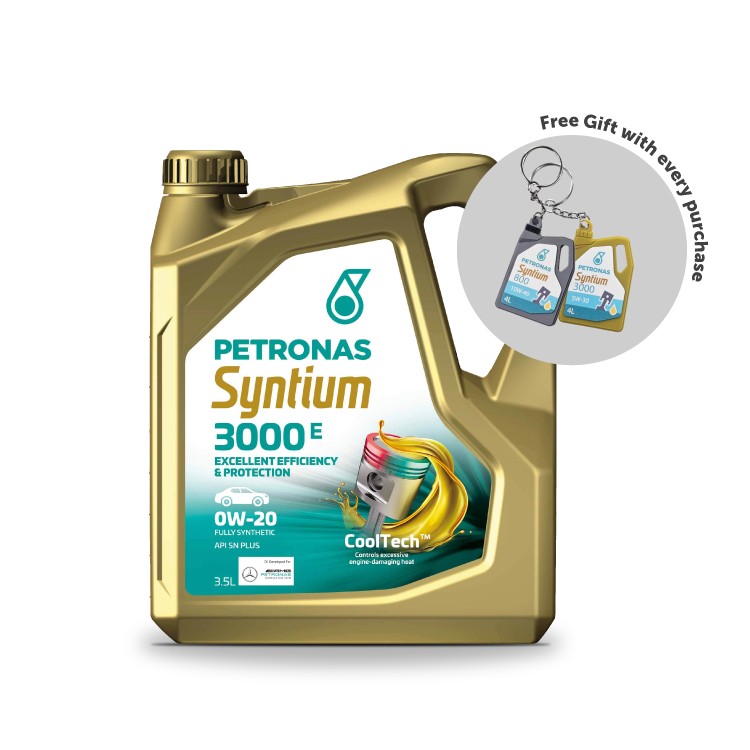 PETRONAS Syntium 3000 E 0W-20 Fully Synthetic Engine Oil API SN+