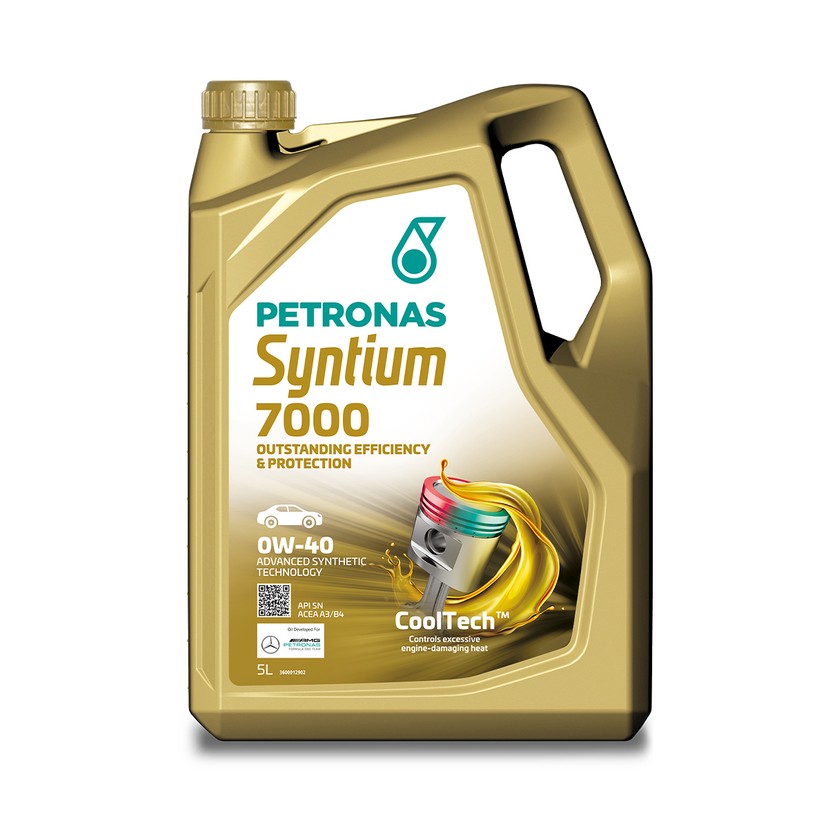 メンテナンス PETRONAS Syntium 7000 0W-20 PETRONAS Syntium 7000 E 0W-40 Fully Synthetic Engine Oil API SP (5L)